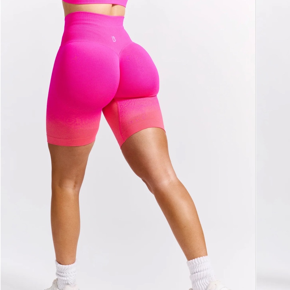 Pink Ombre Seamless Shorts
